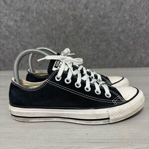 Converse Chuck Taylor All Star Low Top Shoes Black Canvas Mens Sz 5 Women Sz 7